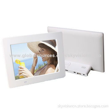 8-inch ultrathin digital photo frame with 800*600P resolution, best gift option
